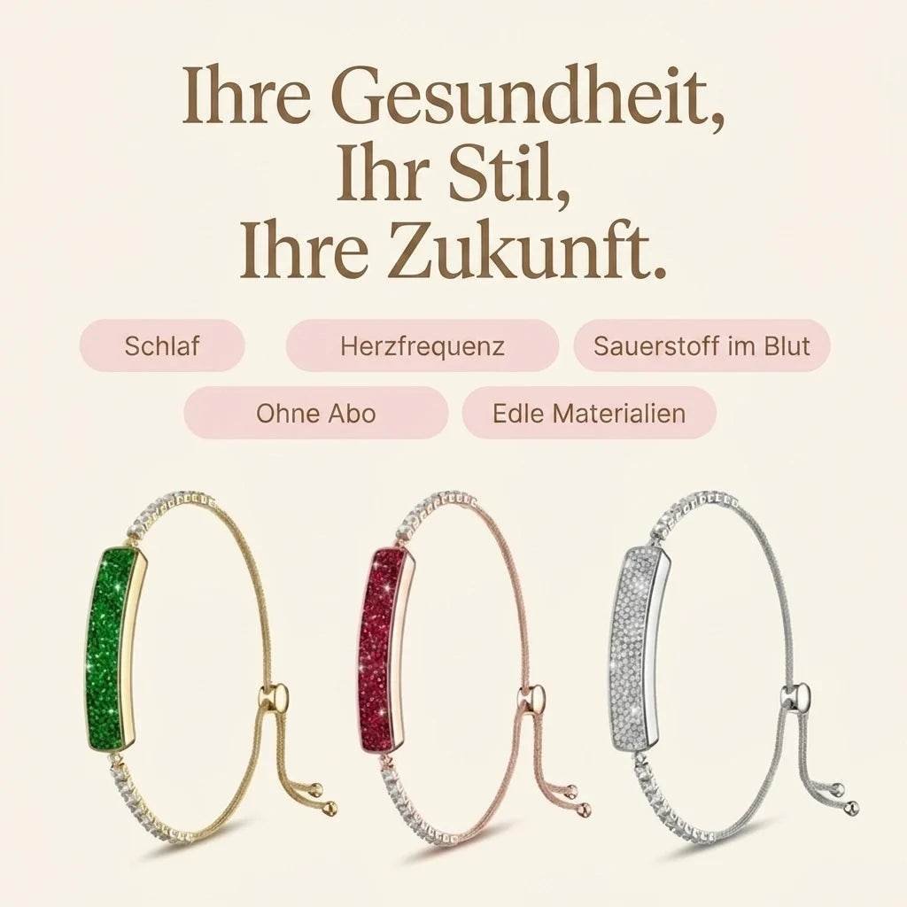 [DE] Das Tetra-Armband in seinen drei Ausführungen: Silber, Roségold und Grüngold
