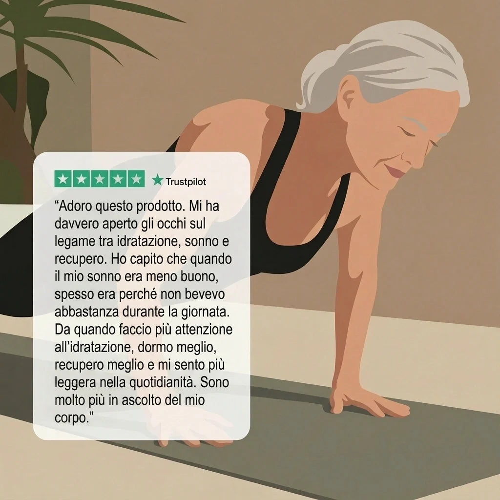 Recensione Trustpilot 5 stelle sul Vitro: il legame tra idratazione, sonno e recupero [IT]